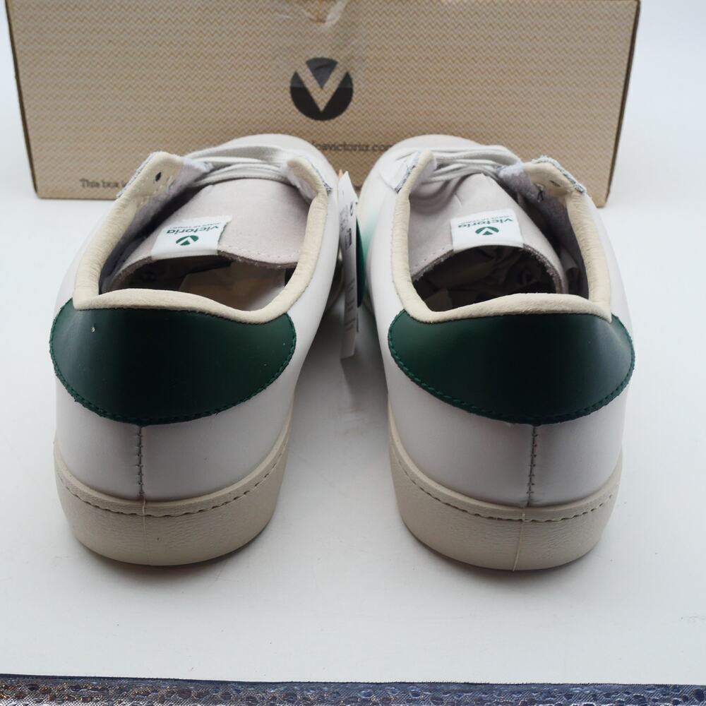 NEW Victoria Women's 10.5 Berlin Botella White Green Leather Shoes Size 42 - Picture 3 of 13